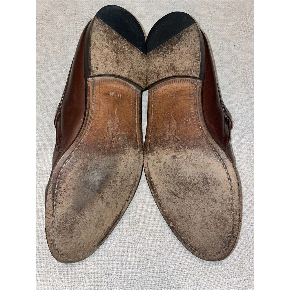 Mezlan Men’s Dress Shoes Size 10.5 M Brown Leather Business Formal City